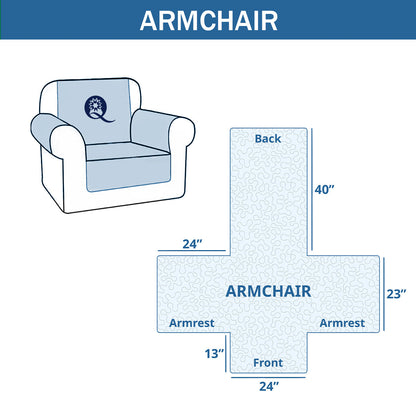 Sagebrush Longhorn Desert Quilted Sofa Cover NCU0DH584