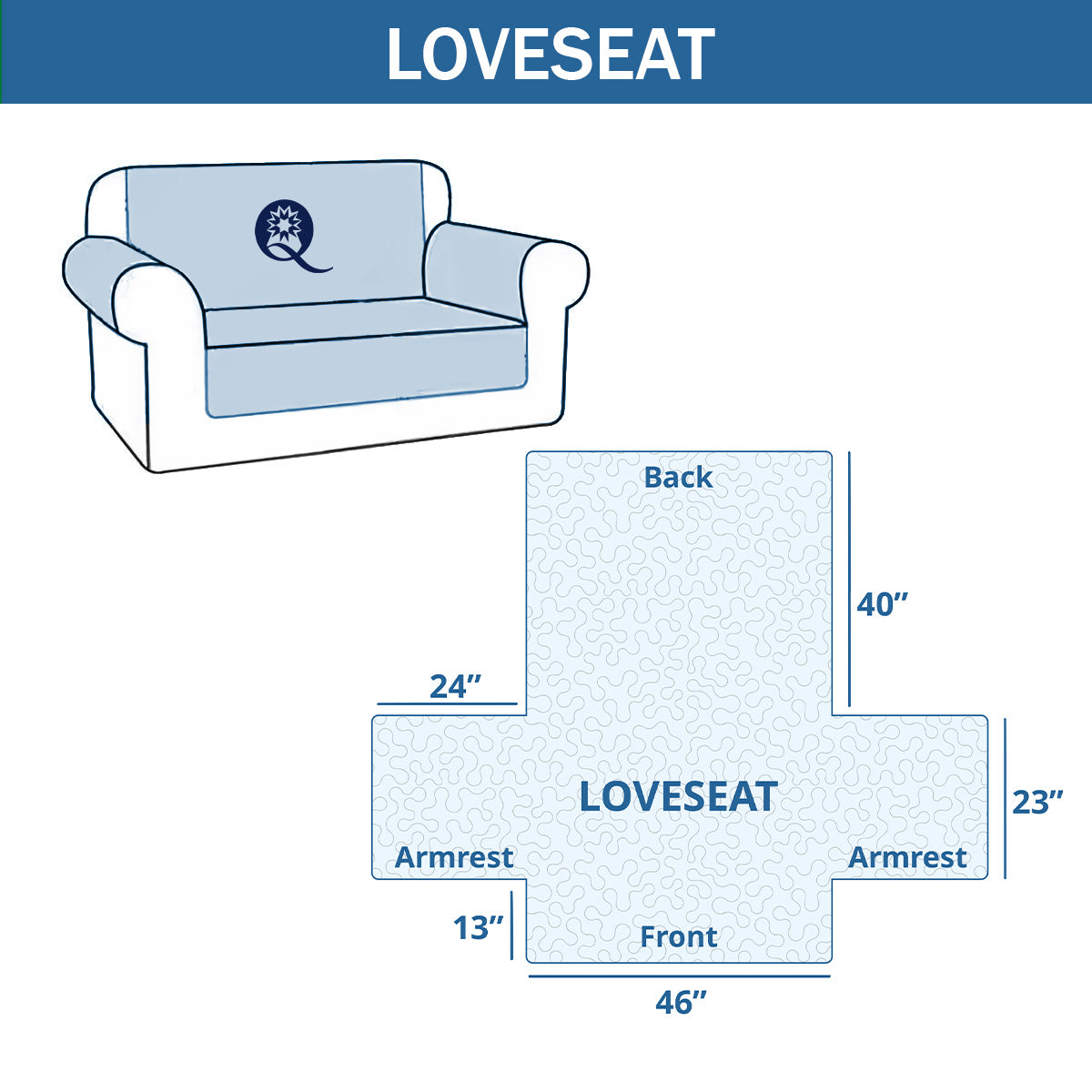 Homestead Antler Quilted Sofa Cover NCU0DH579