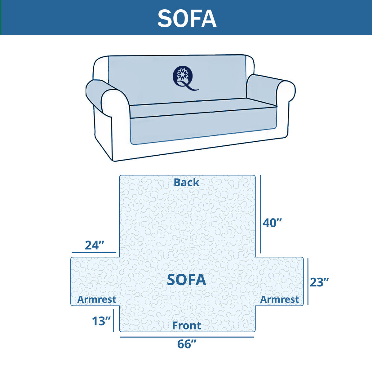 Frostscale Reader Quilted Sofa Cover NCU0DH443