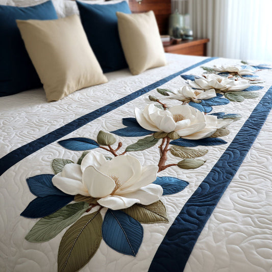 Quiet Magnolia Quilted Bed Runner NCU0TN178