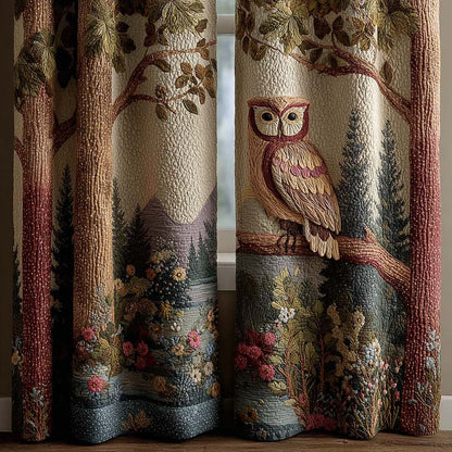 Quiet Owl Quilted Curtains NCU0QQ212