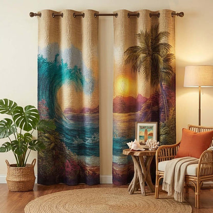 Quiet Tides Quilted Curtains NCU0QQ190