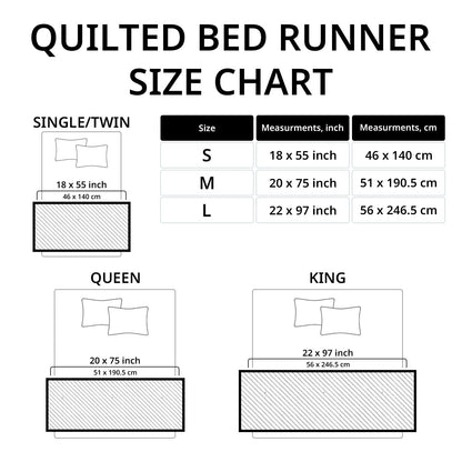 Ivory Magnolia Quilted Bed Runner NCU0TN175