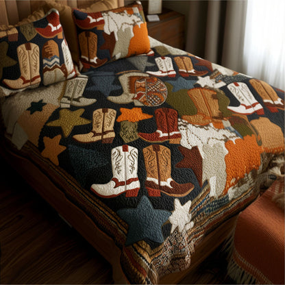 Ranch Road Icons 3-Piece Quilted Bedding Set NCU0TP0086