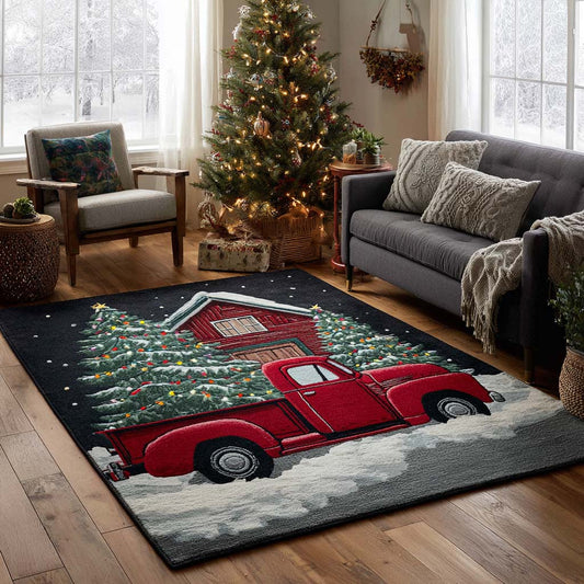 Red Truck Area Rug NCU0NT10089