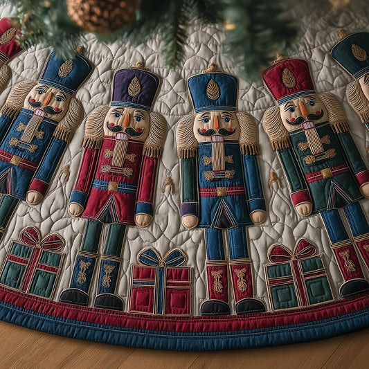 Regal Nutcracker Parade Christmas Quilted Tree Skirt NCU0DH624