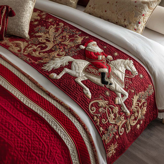 Regal Santa Ride Quilted Bed Runner NCU0XD390