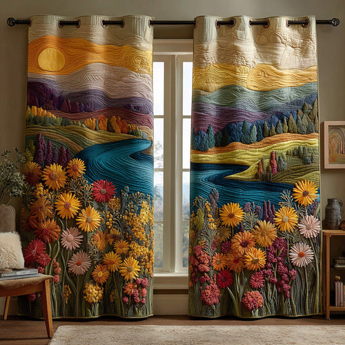 River of Seasons Quilted Curtains NCU0DH654