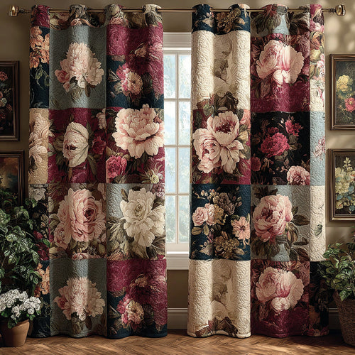 Rose Meadow Quilted Curtains NCU0DH701