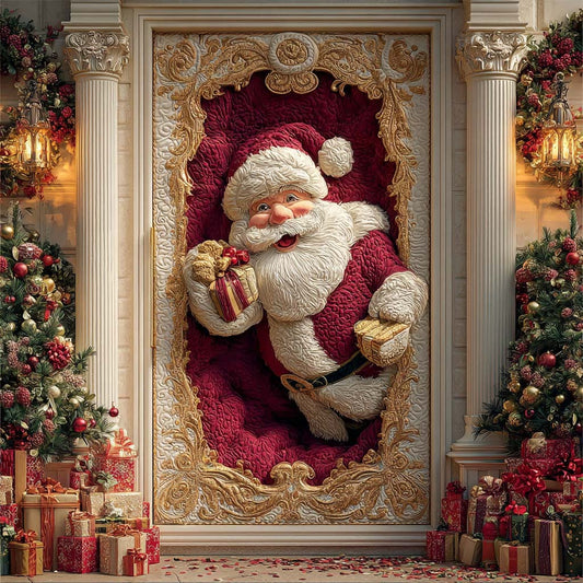 Royal Holiday Santa Quilted Door Cover NCU0QQ105