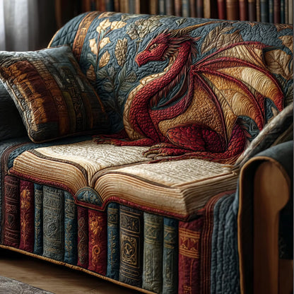 Ruby Libris Quilted Sofa Cover NCU0DH447