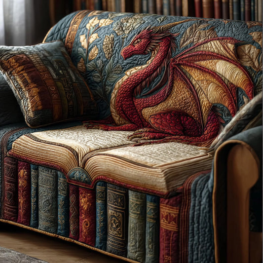 Ruby Libris Quilted Sofa Cover NCU0DH447