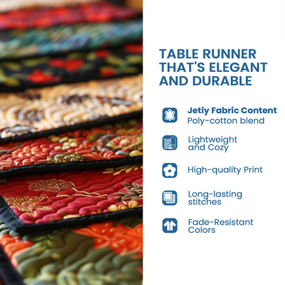 Aisle Book Quilted Table Runner NCU0HNH348