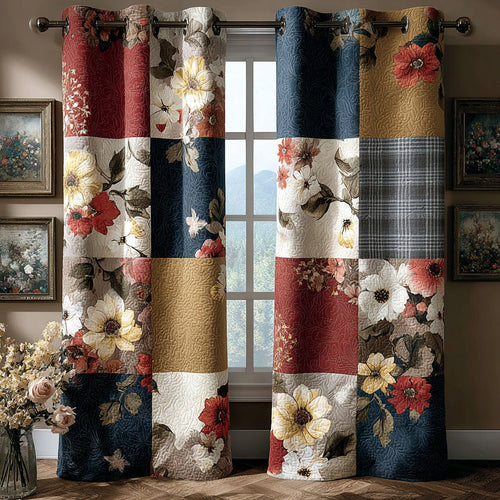 Rustic Garden Quilted Curtains NCU0DH706