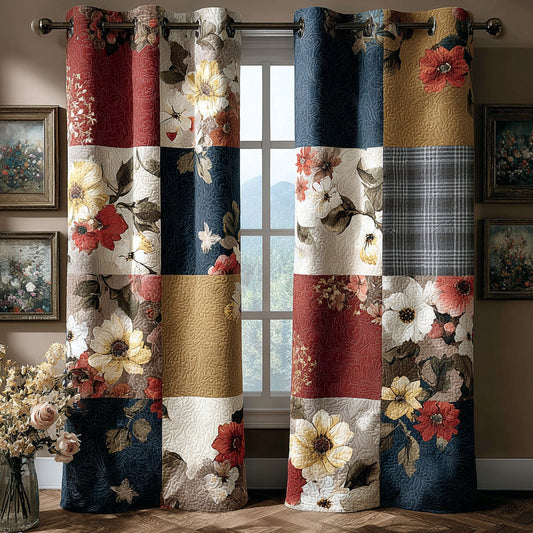 Rustic Garden Quilted Curtains NCU0DH706