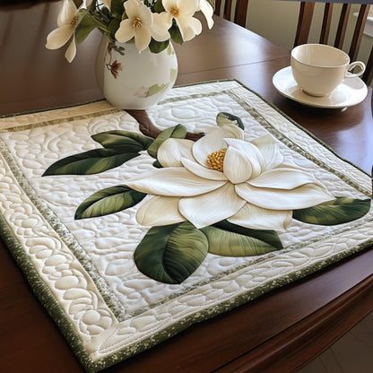 Rustic Magnolia Bloom Quilted Place Mat NCU0PT4219
