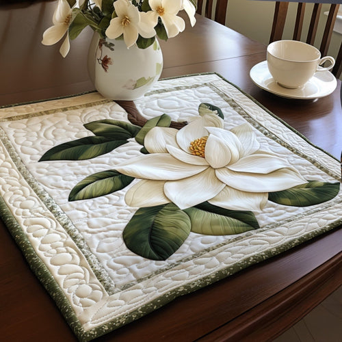 Rustic Magnolia Bloom Quilted Place Mat NCU0PT4219