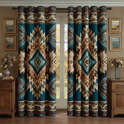 Rustic Navajo Quilted Curtains NCU0DH714