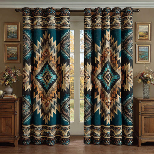 Rustic Navajo Quilted Curtains NCU0DH714