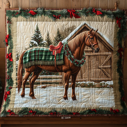 Rustic Stable Charm Quilted Blanket NCU0DH346