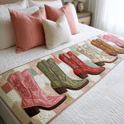 Rustic West Quilted Bed Runner NCU0TN125