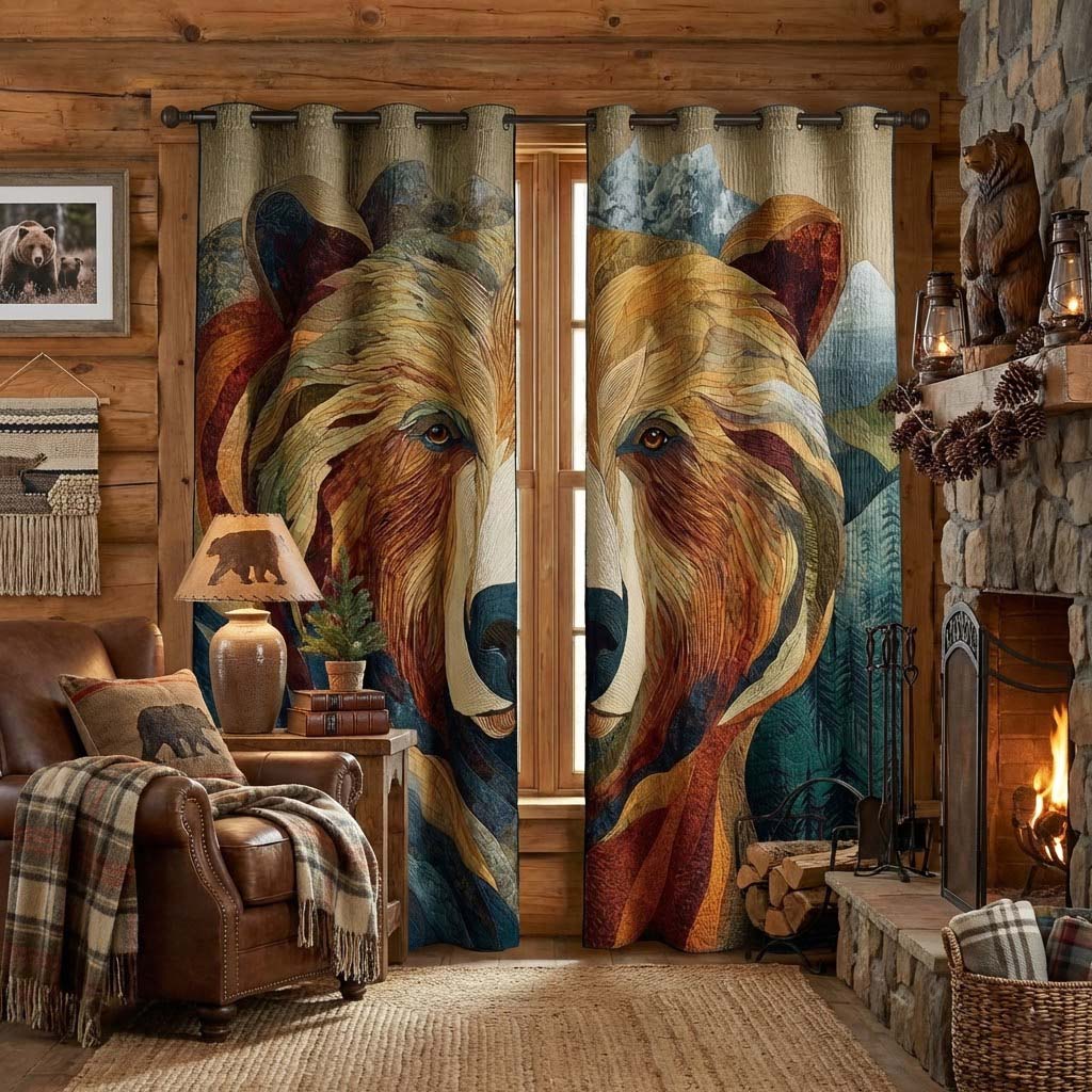 Rustic Woods Quilted Curtains NCU0QQ226