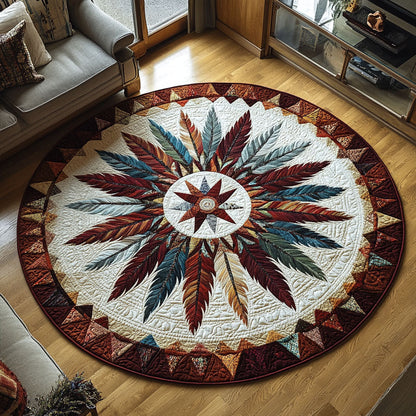 Sacred Design Quilted Round Mat NCU0PT7057