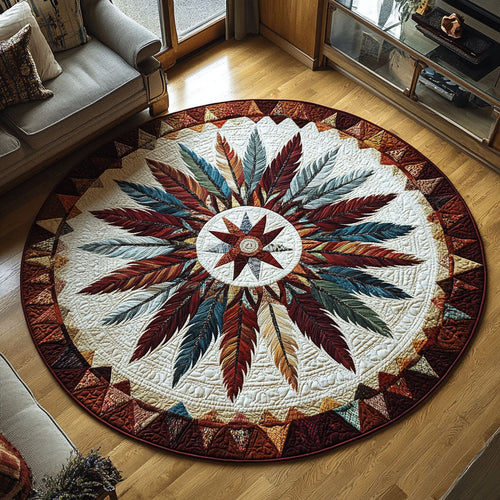 Sacred Design Quilted Round Mat NCU0PT7057