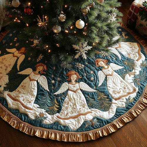 Sacred Trimmings Christmas Quilted Tree Skirt NCU0DV2272