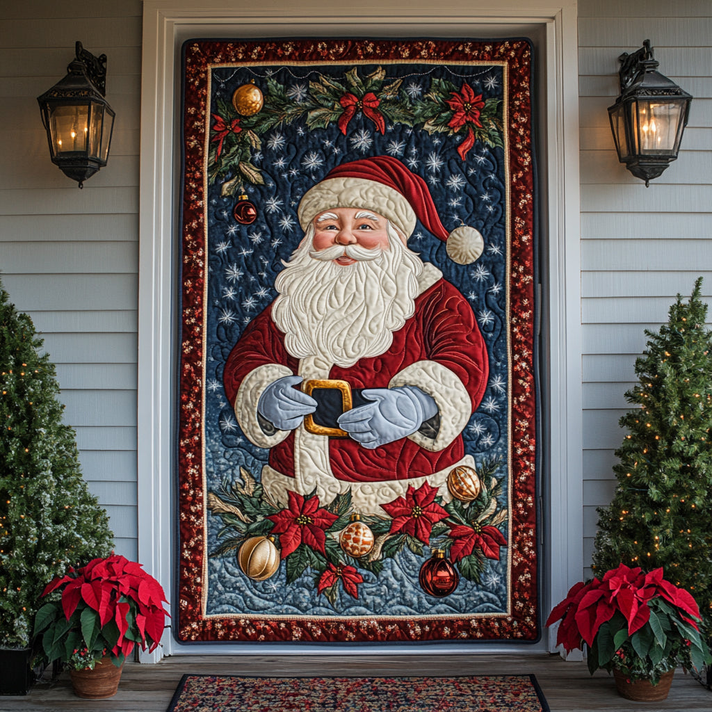 Santa Charm Quilted Door Cover NCU0VD012