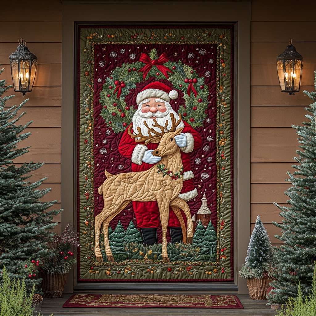 Santa Cheer Quilted Door Cover NCU0VD006