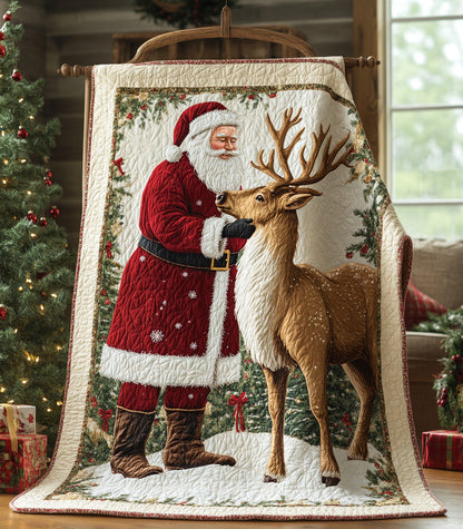 Santa Gentle Friend Quilted Blanket NCU0DH356