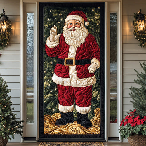 Santa Greeting Quilted Door Cover NCU0DH485