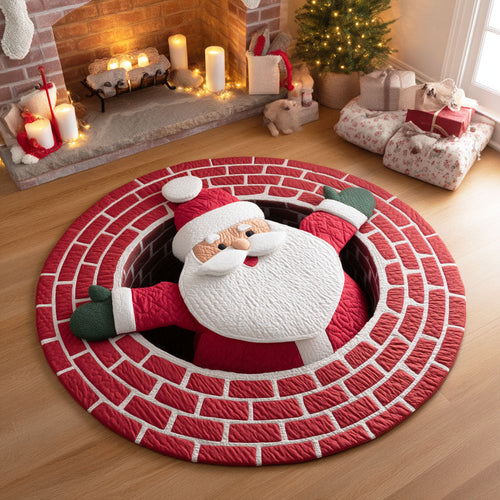 Santa Magic Quilted Round Mat NCU0TD342