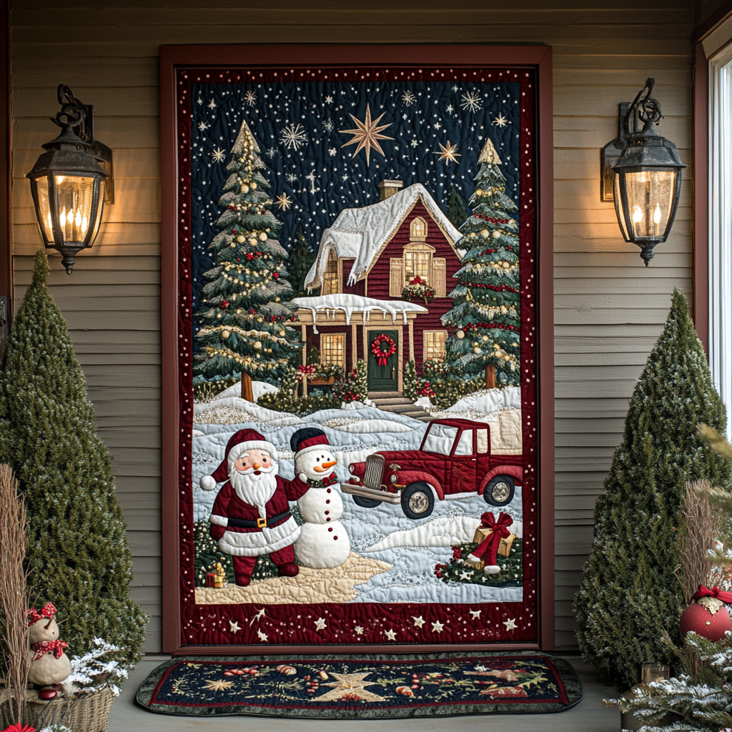 Santa Night Quilted Door Cover NCU0VD008
