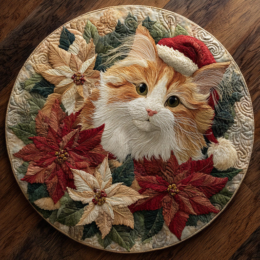 Santa Paws Magic Quilted Round Mat NCU0DH365