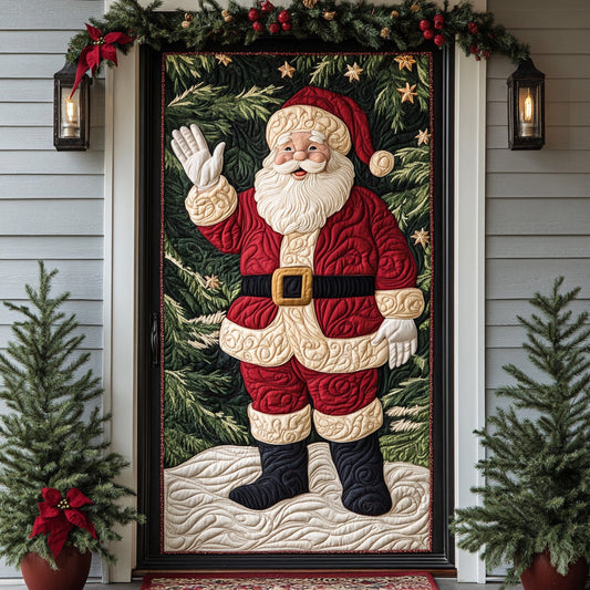 Santa Welcoming Quilted Door Cover NCU0DH483