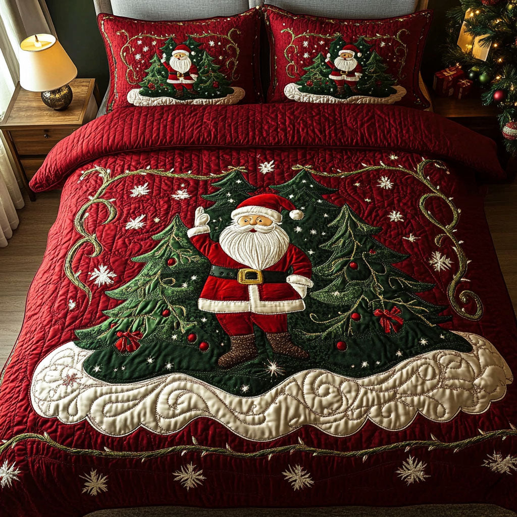Santa Workshop Wonder 3-Piece Quilted Bedding Set NCU0DK2056