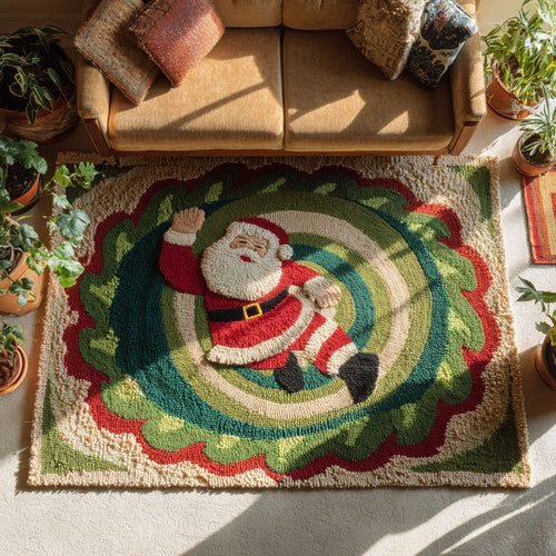 Santas Whirl Area Rug NCU0PT9221