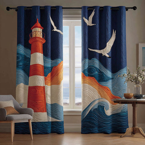 Sea Lantern Quilted Curtains NCU0TN223