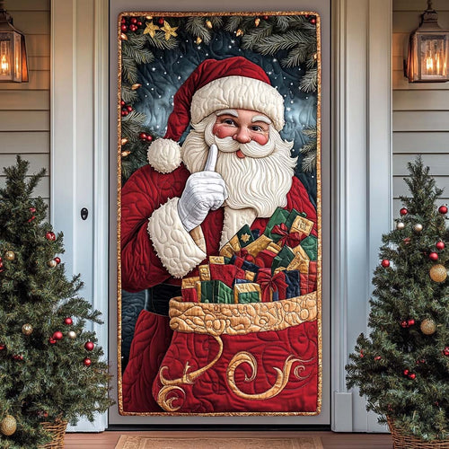 Secret Santa Gift Quilted Door Cover NCU0QQ110