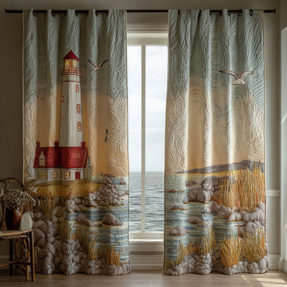 Shoreline Light Quilted Curtains NCU0TN225