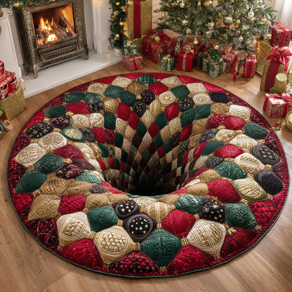 Silent Carol Quilted Round Mat NCU0TD350