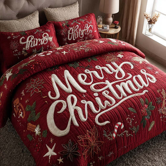 Simple Joy Vibes 3-Piece Quilted Bedding Set NCU0TN55