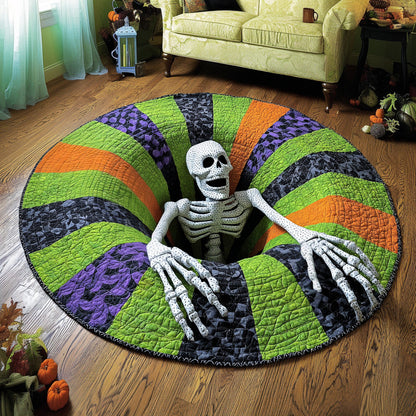 Skeleton Snare Quilted Round Mat NCU0DV7384