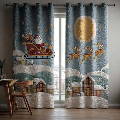Sleigh Bells Ring Quilted Curtains NCU0TN47