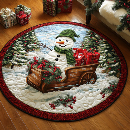 Sleighride Wonder Quilted Round Mat NCU0DH375