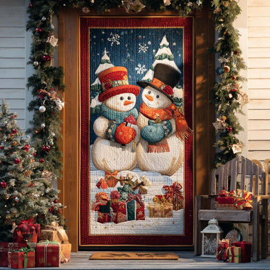 Snowman Joy Quilted Door Cover NCU0ND007