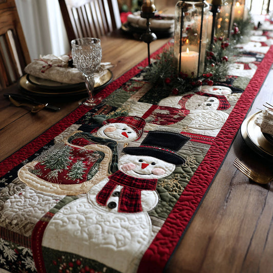 Snowman Joy Quilted Table Runner NCU0TP0068