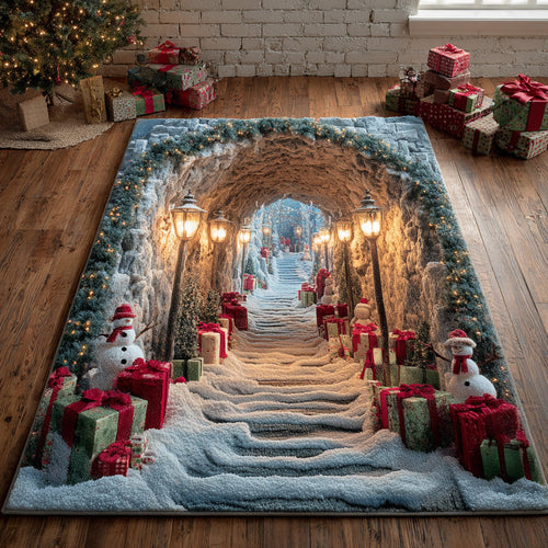 Snowman Tunnel Area Rug NCU0DH473